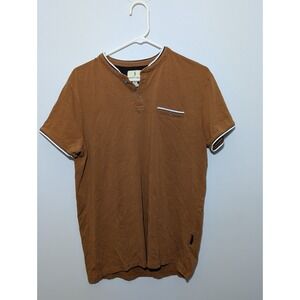 Scott James Polo Shirt Men's Brown Brown Size Large